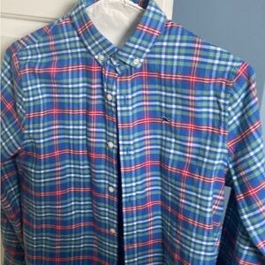 Boys Vineyard Vines Mill River Whale Shirt, Yacht Blue, Large (16)